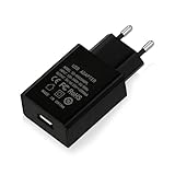 USB Netzteil 5V 2A 10W Euro Stecker Ladegerät Steckdosenadapter Ladestecker für Handy,Monitor,Kopfhörer,Tischleuchte,E-Book Reader,Tablet Kinder - Schwarz(1 Stück)