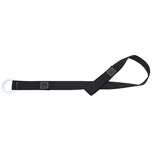 Image of Peakworks Abrasion Resistant, Polyester Webbing, 6 ft. Commercial Anchor Sling, 1 D-Ring, Black, V8209506
