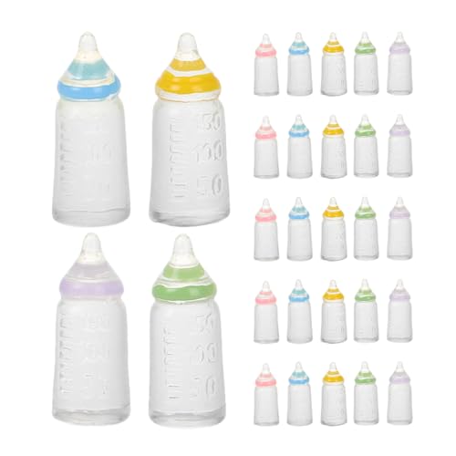 CIMAXIC 40 mini biberons : biberons pour maison de poupée - mini bonbonnières originales pour baptême, anniversaire - boîte à bonbons pour les invités