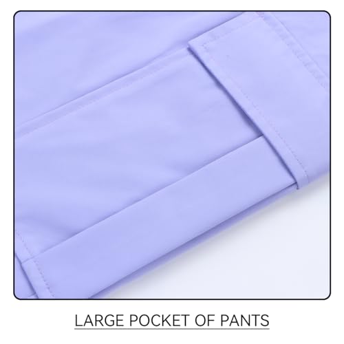 AIMISYOU Conjunto de jaqueta de esqui e calça de neve para meninas tamanho 7-8 casaco de inverno inf