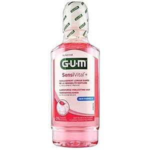 Sunstar iberia 6080 rubber SENSIVITAL + colutorium, 500 ml, dagelijks gebruik, zwart, standaard