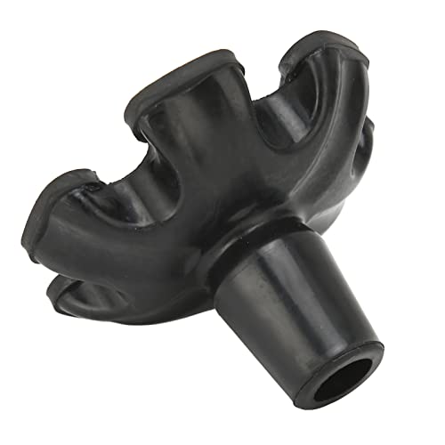 Puntas de Goma para Bastones, Diseño de 6 Columnas, Antideslizante, Equilibrio y Estabilidad en Cualquier Lugar, Reduce la Fatiga en Manos y Muñecas, Aptas para Todos los