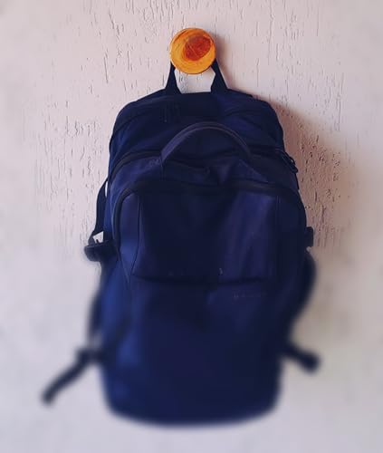 Kit 3 Ganchos de Parede em Madeira Natural para Bolsas, Mochilas, Toalhas e Roupas – Resistente