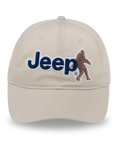 Casquette Jeep Sasquatch en sergé délavé avec sangle réglable coloris stone taille unique