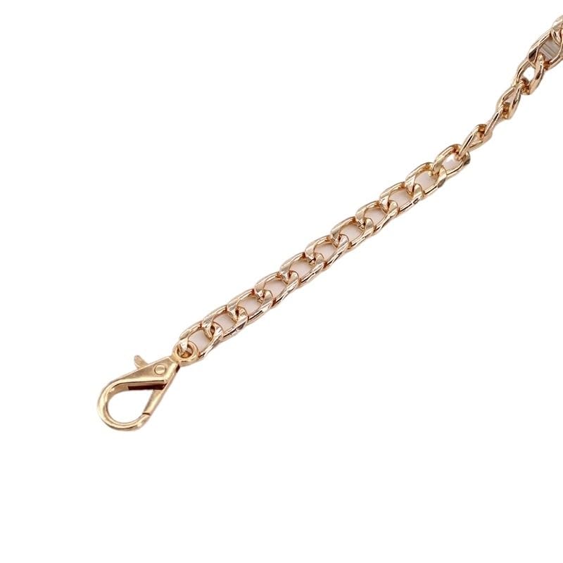 Set 8 Catene Per Borse A Tracolla - Lunghezza 120cm, Oro/Argento/Bronzo/Pistola, Con Anelli A D - Foto 3