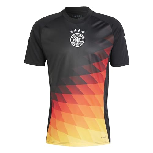 adidas Herren Deutschland 2024 Pre-Match Shirt, Schwarz, S