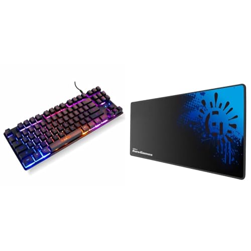 Image of RPM Euro Games Gaming Keyboard Wired | 87 Keys Space Saving Design | Membrane Keyboard with Mechanic