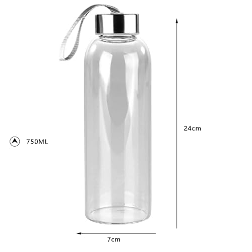 Voyage - Bottiglia di vetro, priva di BPA