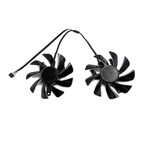 ZHCYAOZ 87MM FDC10H12D9-C RX6600XT 6600XT Kühlerlüfter Für Sapphire für Pulse für AMD für Radeon RX 6600 6650 XT Grafikkarten-Ersatzlüfter(DIY T129215SU)