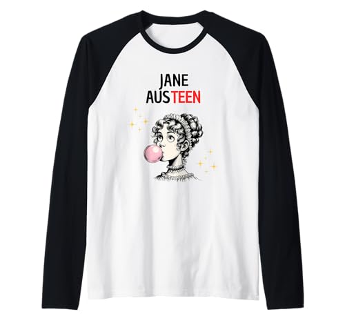 Jane Austen Adolescente: Humor literario con Estilo Camiseta Manga Raglan