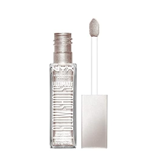 NYX PROFESSIONAL MAKEUP Ultimate Glow Shots, Brightening Liquid Eyeshadow - Come Thru Coconut