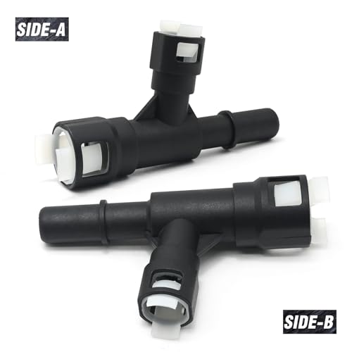 Zreneyfex 2Pcs 800-414 Heater Hose Connector, Replacement for Cadillac Escalade, Replaces 19257317 19130058 15055342 19257 19257318