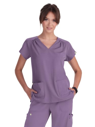 Blouse médicale KOI Planet Meadow tunique écoresponsable 2 poches pour femme