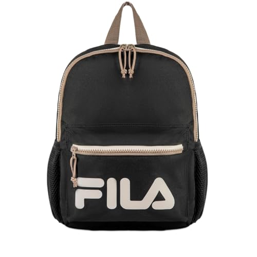 Mochila Unisex Fila Mini Colors Letter, Preto/Areia, U
