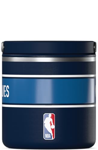 Image of Hydrapeak x NBA Officially Licensed Minnesota Timberwolves 14oz Mini Kids Water Bottle with Straw Lid and Handle Reusable Stainless Steel Double Wall Insulated Spill Proof Sports Gift for Boys Girls