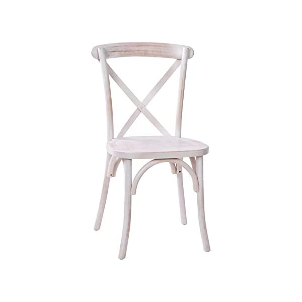 Merrick lane bardstown bistro style wooden dining chair lime wash high x back  urban country home decor
