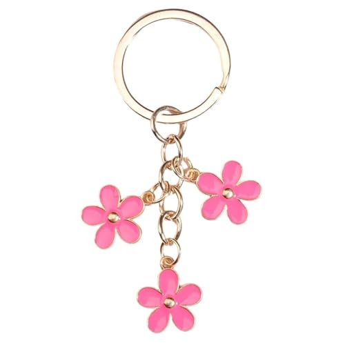 Porte-clés fleur de sakura pour clé de voiture et décoration de sac