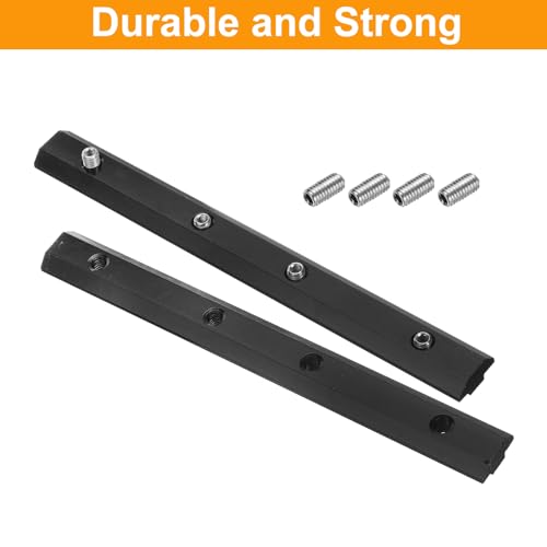 uxcell 2pcs 40 Series Straight Line Connector 4 Inch with M6 Mounting Screws Corner Bracket for T/V Slot 4040 Series Carbon Steel Extrusion Profile, Black by uxcell - Image 4