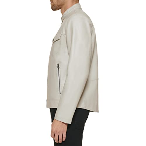 Image of Levi's Men's Faux Leather Racer Jacket Coat