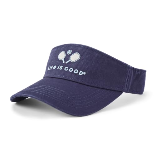 Life is Good. Updated Visor Cap, Darkest Blue, One Size