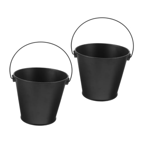 DOITOOL Cubo De Aceite para Barbacoa 2 Piezas De Hierro 2.2x2.2x1.57 Pulgadas Fácil De Limpiar para Uso En Apartamentos y Camping