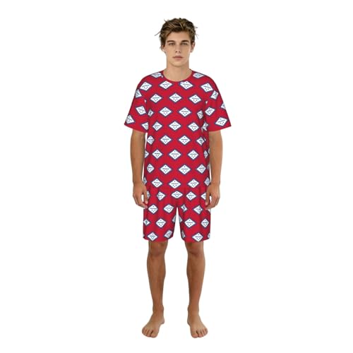 Pyjama Arkansas pour homme : ensemble élégant imprimé drapeau d'État