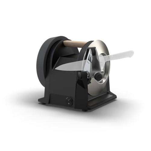 Tormek T-1 Kitchen Knife Sharpener (EUR Version) - Die erste richtige Messerschleifmaschine für Hobbyköche, schärfe Küchenmesser auf professionellem Niveau. Für Hobbyköche & Foodies. (Carbon Black)