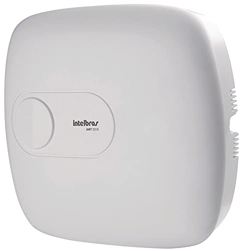 Central de alarme monitorada Intelbras Amt 2018 com 18 zonas (8 + 8 + 2 com fio + 24 sem fio)
