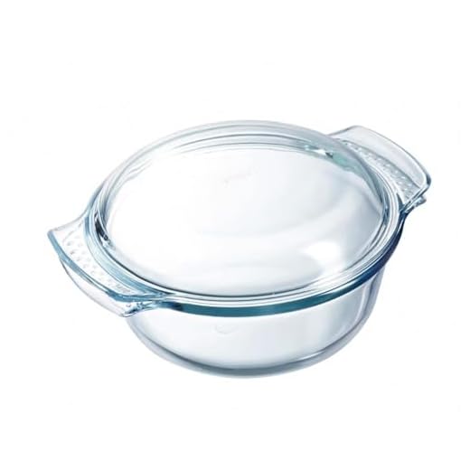Pyrex 118A000 glazen ronde braadpan, 4,9 Liter