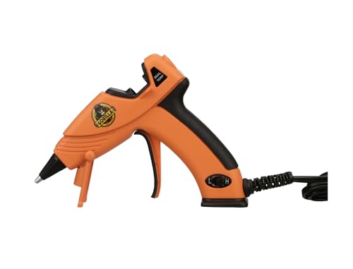 Gorilla - Gorilla Dual Temp Hot Glue Gun, Mini, Precision Nozzle, Easy Squeeze Trigger, Enhanced Safety Features, Built in Stand, 12 Watts, Orange, (Pack of 1) - 8501502