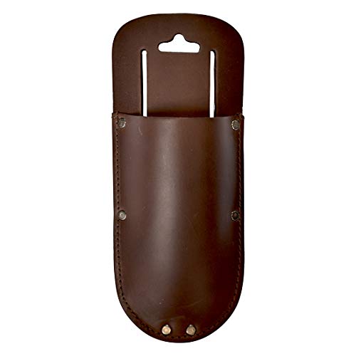 Hide & Drink, Thick Leather Holster for Pruning Shears w/Belt Loop Garden Scissors Sheath, Folding Saw, Construction & Utility Tools Pouch, Handmade Includes 101 Year Warranty (Bourbon Brown) by Hide & Drink - Image 7