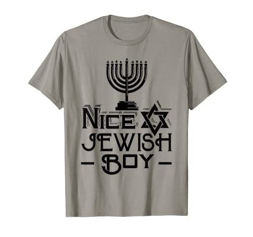 Bonito niño judío divertido Janucá Hanukkah día festivo judía Camiseta