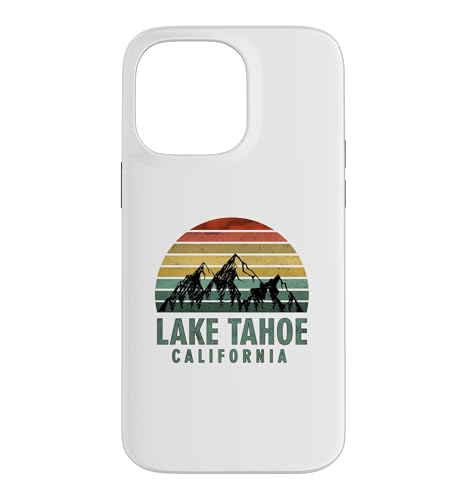 Vintage Mountains Hiking Camping Lake Tahoe California �X�}�z�P�[�X iPhone 14 Pro Max �p