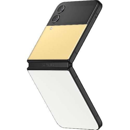 Samsung Galaxy Z Flip 4 Unlocked 256GB Bespoke Edition Black/Yellow/White (Renewed)