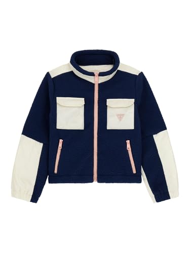 GUESS Girls' Polar Fleece Long Sleeve Padded Jacket