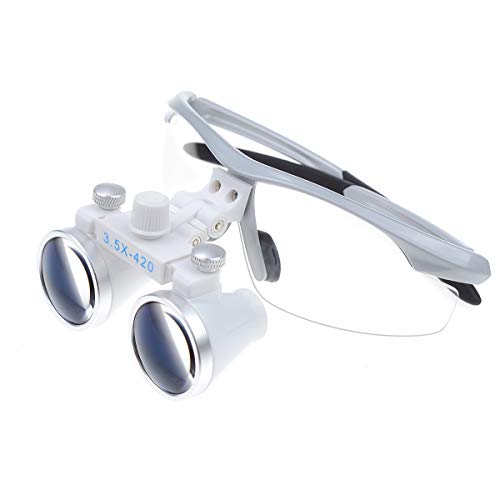 Aphrodite New Design Silver 3.5 X Surgical Binocular Loupes 420mm