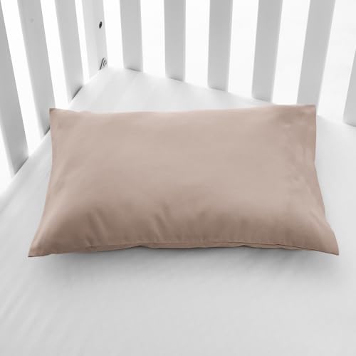 Image of EXQ Home Toddler Pillowcases Zippered 13x18 Travel Pillow Case Set of 2, Small Pillow Case Fits Baby Pillow Sized 12x16, 13x18, Kids Pillowcases 2 Pack Machine Washable (Burlwood)
