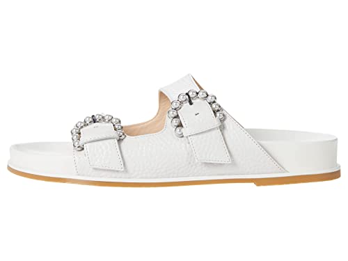 Stuart Weitzman Womens Piper Slide Sandal White 9.5 B #TOP7