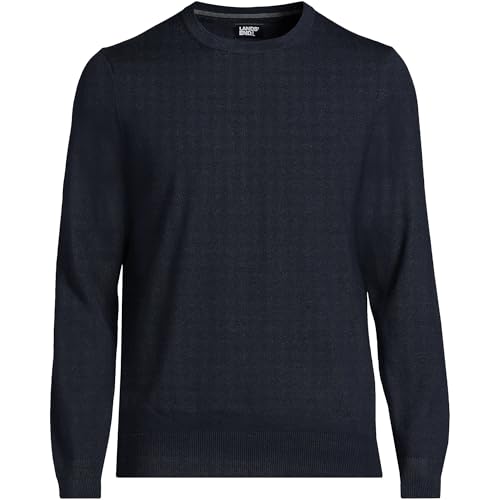 Lands' End Men's Fine Gauge Cotton Crew Neck Sweater3