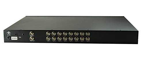 InstallerCCTV Video Quad Color 8CH Multiplexer 2 BNC Output with Loop, Remote Control and Free 2Amp Power Adapter…
