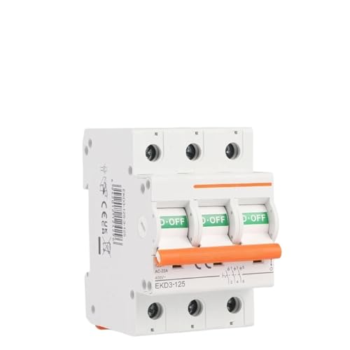Interrupteur sectionneur CA 125A basse tension triphasé et monophasé EKD3(4) - 5