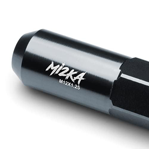 Image of EZAUTO WRAP Gunmetal 20 PCS M12x1.25 Lug Nuts 60mm Extended Tuner Aluminum Wheels Rims Cap WN02