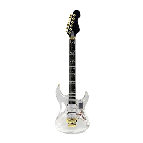 ModouString Electric Guitar led Acrylic Body Maple Neck Crystal Guitar Nice tone Light Nice tone (HSH style)