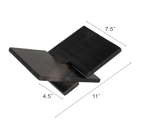 Bloomingville Decorative Marble Book Holder, Ebony