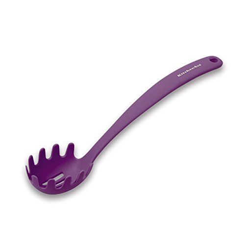 KitchenAid Nylon Pasta Server, Black Cherry
