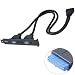 Produktbild Akasa USB 3.0 Intern Adapterkabel, Dual Super Speed USB Typ A 3.0, USB Einbau Buchse mit PCI-Halterung, USB 3.0 Karte auf 19 Pin Anschluss, schwarz, 40cm, AK-CBUB17-40BK