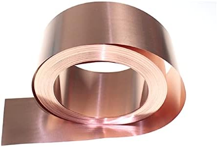 Copper Foil Sheet Metal 1mm x 200mm x 80000mm 80m 262.5ft Length, 1PCS Thin 99.99% Pure Copper Flash Roll Sheet for Craft Crafting 1mm Thick Thickness 80000mm 80 Meters Long from Bopaodao