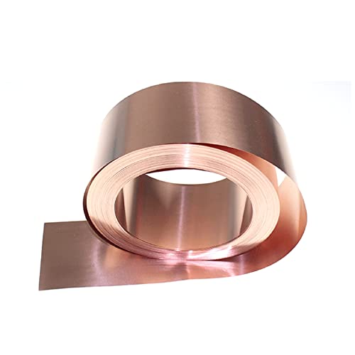 Copper Foil Sheet Metal 1Mm X 200Mm X 80000Mm 80M 262.5Ft Length, 1Pcs Thin 99.99% Pure Copper Flash Roll Sheet For Craft Crafting 1Mm Thick Thickness 80000Mm 80 Meters Long From Bopaodao #TOP3