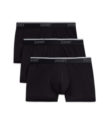 2(x) ist Męskie kąpielówki z bawełny Stretch No Show Trunk 3-pak (opakowanie 3 szt.)