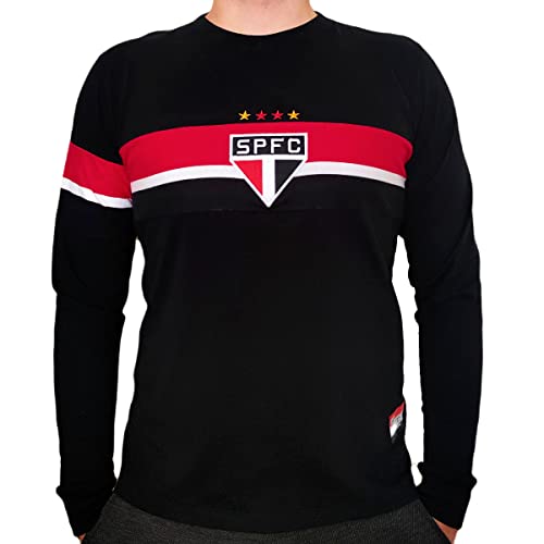 Camisa São Paulo Retro Goleiro 2005 Manga Longa Oficial Tamanho:G;Cor:Preto